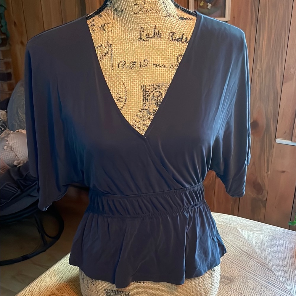 Lucky Brand V Neck Blouse